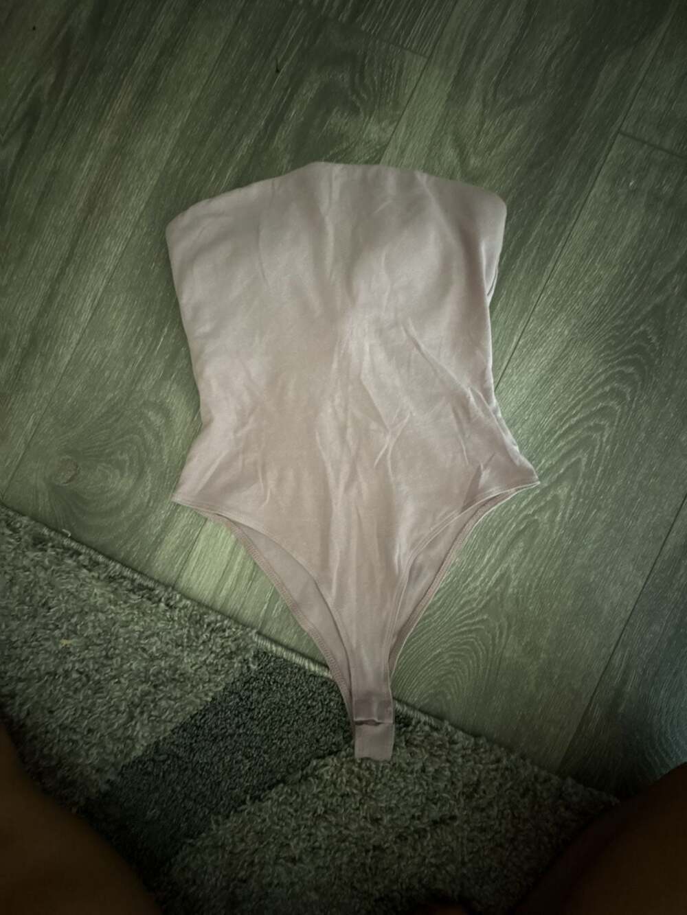 Milk + Honey Strapless Thong Bodysuit in Pale Pink